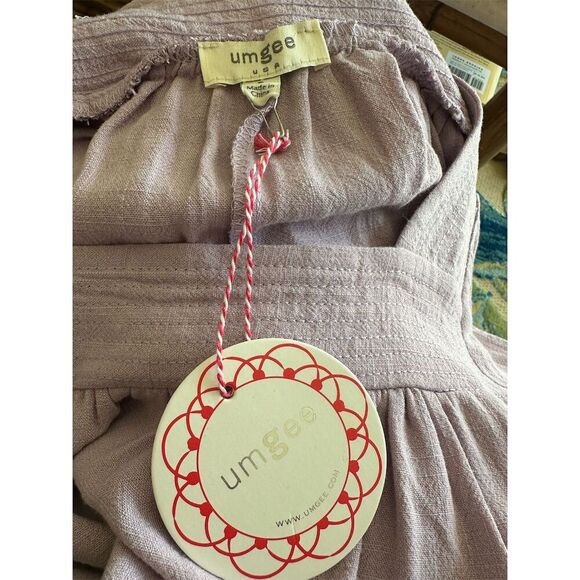 Umgee Women's Pink Puff Sleeve Mini Dress Size S Summer Casual - Picture 7 of 9